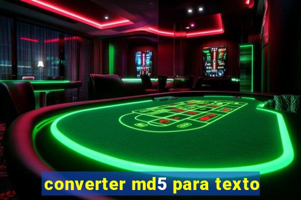 converter md5 para texto